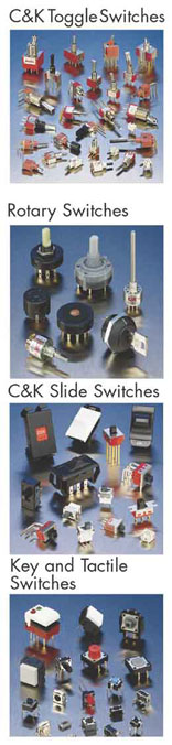 Elproma CK Toggle, Rotary, Slide, Key and Tactile Rocker, Thupwheel and Pushwheel Switch Lock en Dipswitches