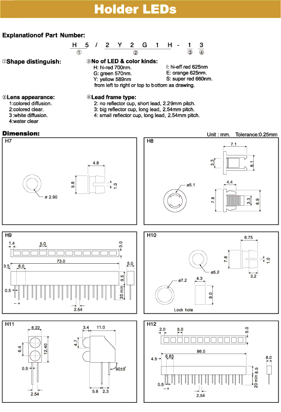 Elproma Holder LEDs