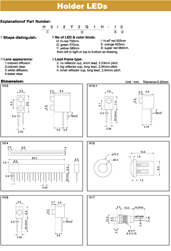 Elproma Holder LEDs